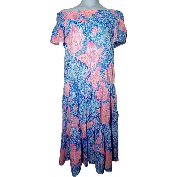 Lilly Pulitzer Dezi Maxi Dress – Sway With Me – Size Medium (Holy Grail) - Picture 3 of 5